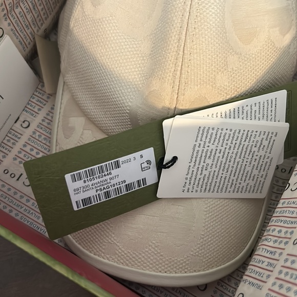 Gucci Logo Baseball Cap White Small - Picture 12 of 13